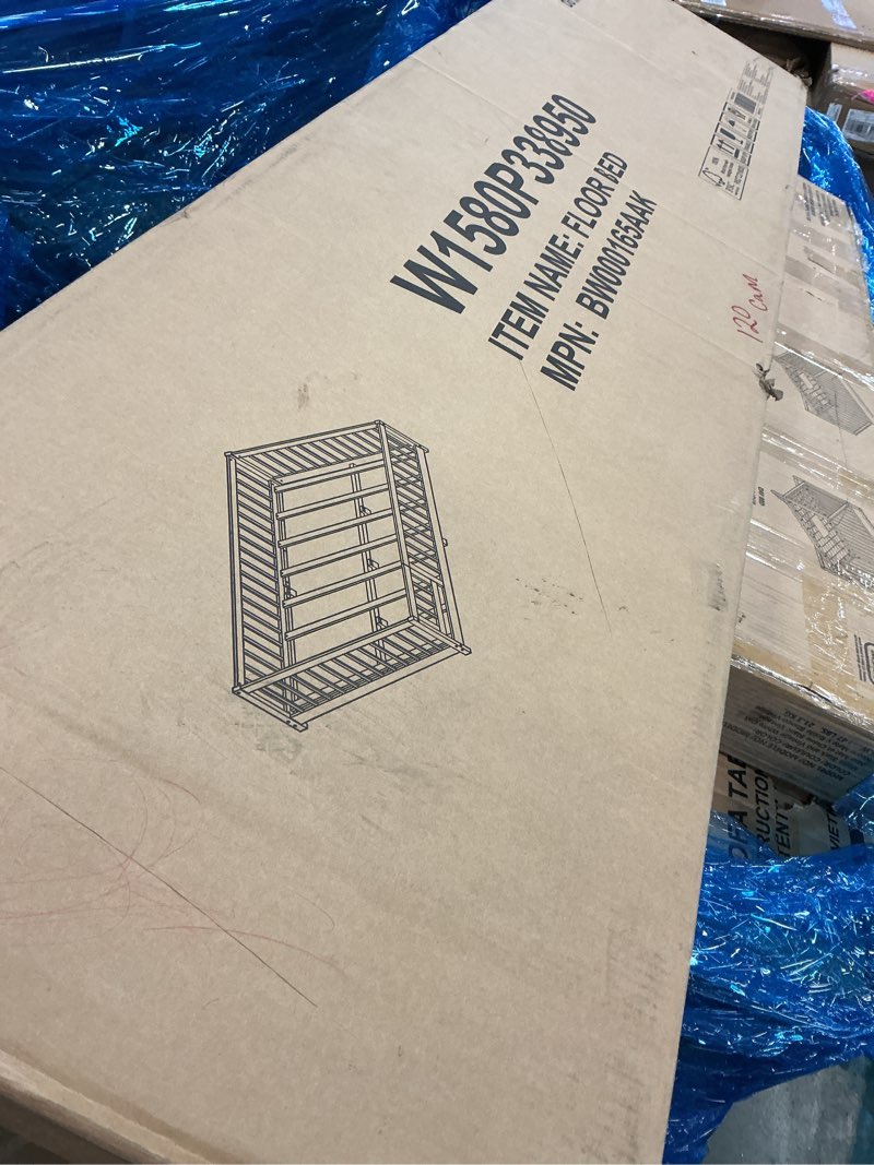 Condition photo showing Good Condition for Full Size Floor Bed with Safety Guardrail and Door