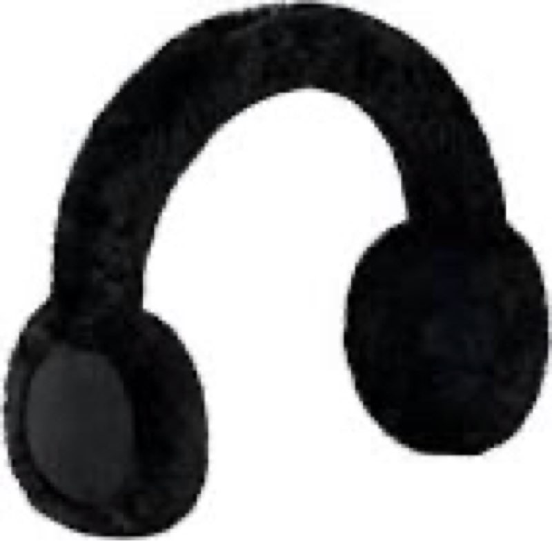 UGG Women's Water Resistant Sheepskin Earmuffs with Embroidered Logo, Black