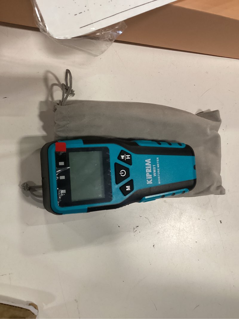 Condition photo showing New/Like New for kiprim pinless moisture meter home moisture level tester damp meter for floor,wood, walls, concrete – accurate non-destructive testing moisture meter wm01