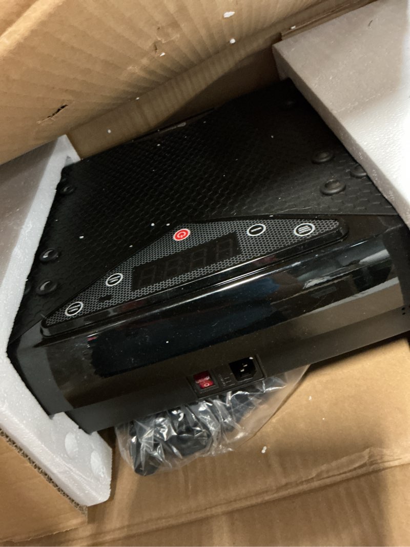 Condition photo showing As Is for Lifepro Vibration Plate Exercise Machine with Magnetic Acupoints - Full Body Vibration Platform for Beginners and Recovery - Ideal Lymphatic Drainage Massager for Muscle Toning and Overall Fitness Compact Black