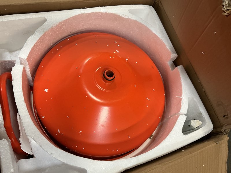 Condition photo showing As Is for Garvee 20 Gallon Oil Drain Tank - Portable and Adjustable