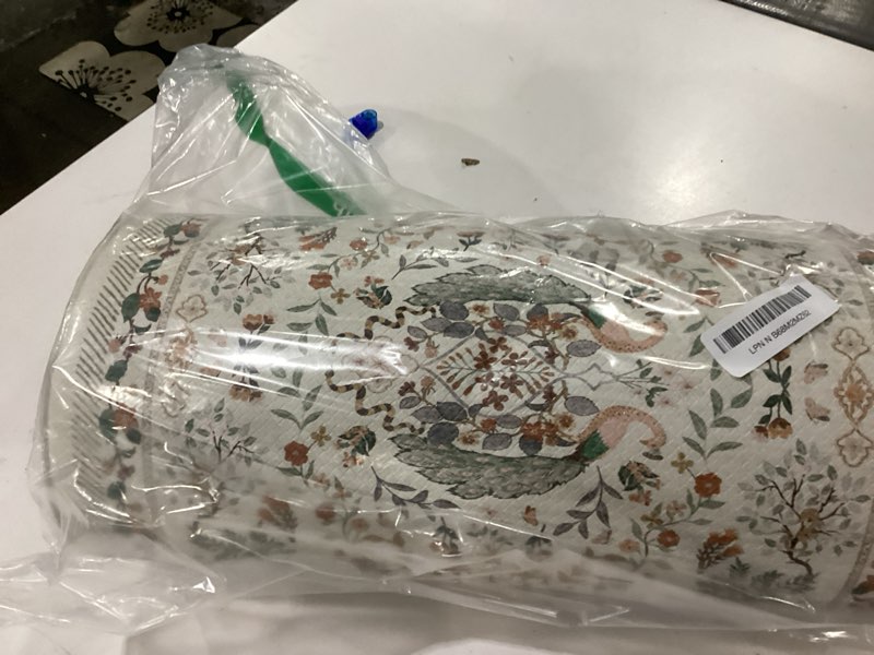 Condition photo showing As Is for KIMODE Anti Fatigue Kitchen Mats 17"x47"+17"x29", Vibrant Floral Kitchen Rugs Sets of 2, Cushioned Non Skid Kitchen Mats for Floor, Comfort Kitchen Floor Mats for Sink Laundry Desk Beige 17.3" x 47"+17.3" x 29"--0.47 inches Beige