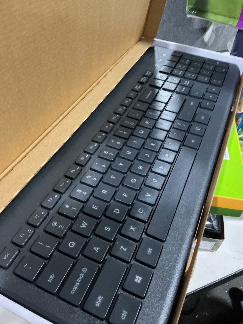Condition photo showing As Is for onn. usb computer keyboard with 104-keys, 5 ft cable, windows and mac compatible, gray