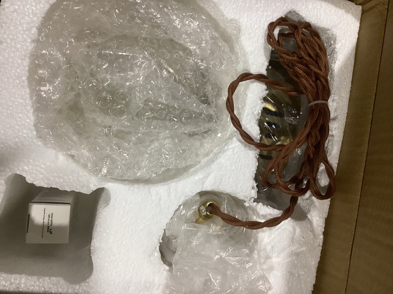 Condition photo showing Good Condition for Gold Pendant Light Mini Ceiling Hanging Light Bubble Pendant Lighting for Kitchen Island Bathroom Dining Room Bar Dimmable 2700K 4500K 6000K