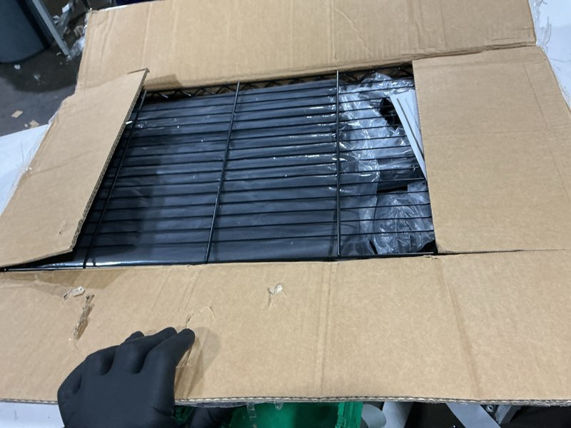 Condition photo showing Good Condition for wire shelf rack with 600d oxford cover, 30" w x 14" d x 72" h, 6-tier heavy duty wire shelving on wheels, with waterproof & dustproof shelf cover for kitchen, pantry & laundry room black 6-shelf 30"l x 14"w x 72"h w/cover
