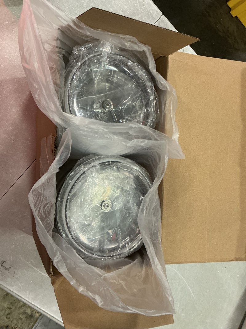 Condition photo showing New/Like New for 4 pcs plastic cookie jars with lid, 128/128/74/74oz clear candy airtight sealed kitchen pantry food large storage apothecary containers & canisters for coffee cereal pasta flour rice snack 128oz * 2 + 74oz * 2