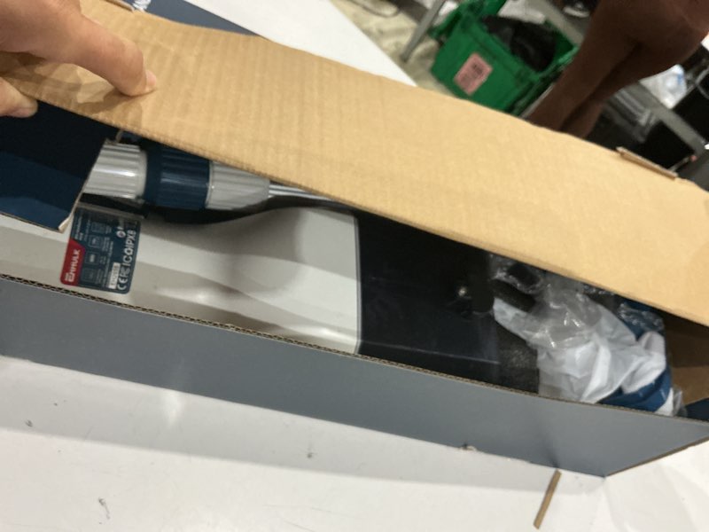 Condition photo showing As Is for enhulk pc15 cordless handheld pool vacuum, upgraded 13.4" wide head | 18.5 gpm powerful suction, 60 mins runtime, 87.5'' telescopic pole, 4 filter bags, pool cleaner for above & inground pools