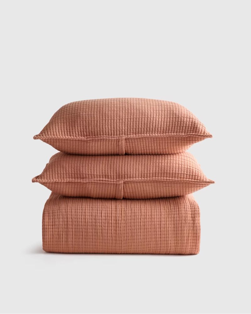 quince organic ribbed cotton coverlet set queen organic ribbed cotton coverlet set sedona
