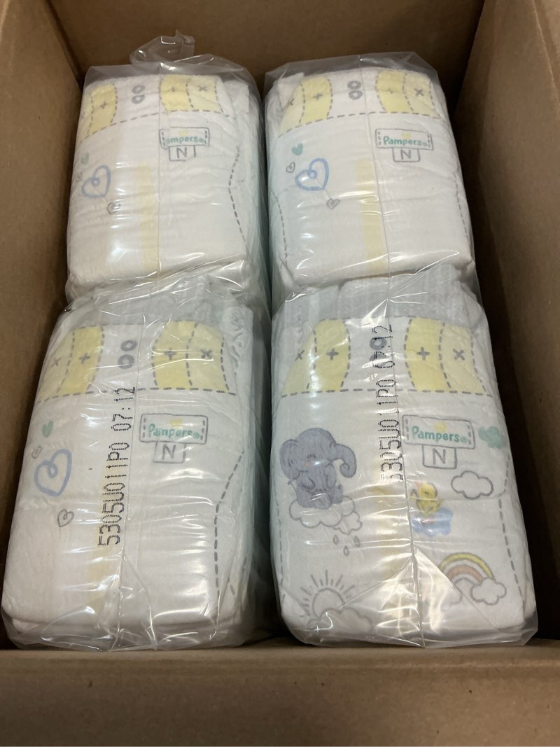 Condition photo showing New/Like New for pampers swaddlers diapers, size 0 (up to 10 lbs), 140 count, absorbent, keeps baby dry and comfortable, skin safe disposable baby diaper (packaging may vary) newborn 140