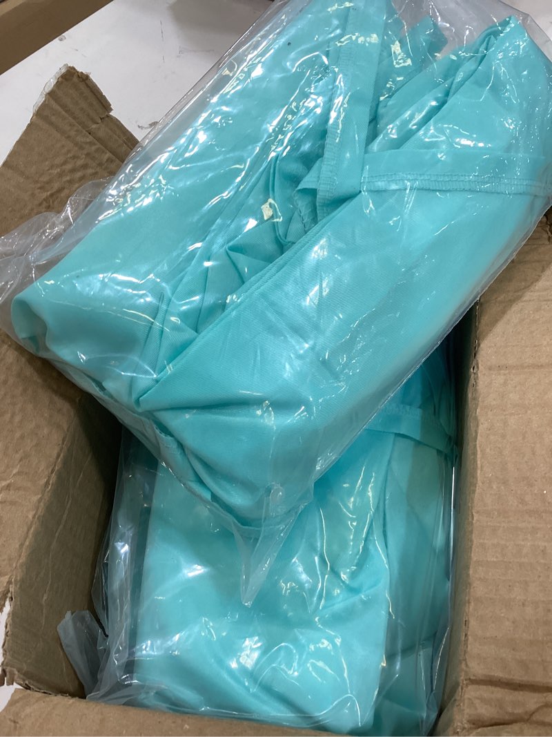 Condition photo showing Good Condition for 4 pack outdoor chaise lounge cushion covers waterproof, patio lounge chair cushion replacement covers with zipper and ties for patio pool (72 x 21 x 3 inch, lake blue, cushion not included)