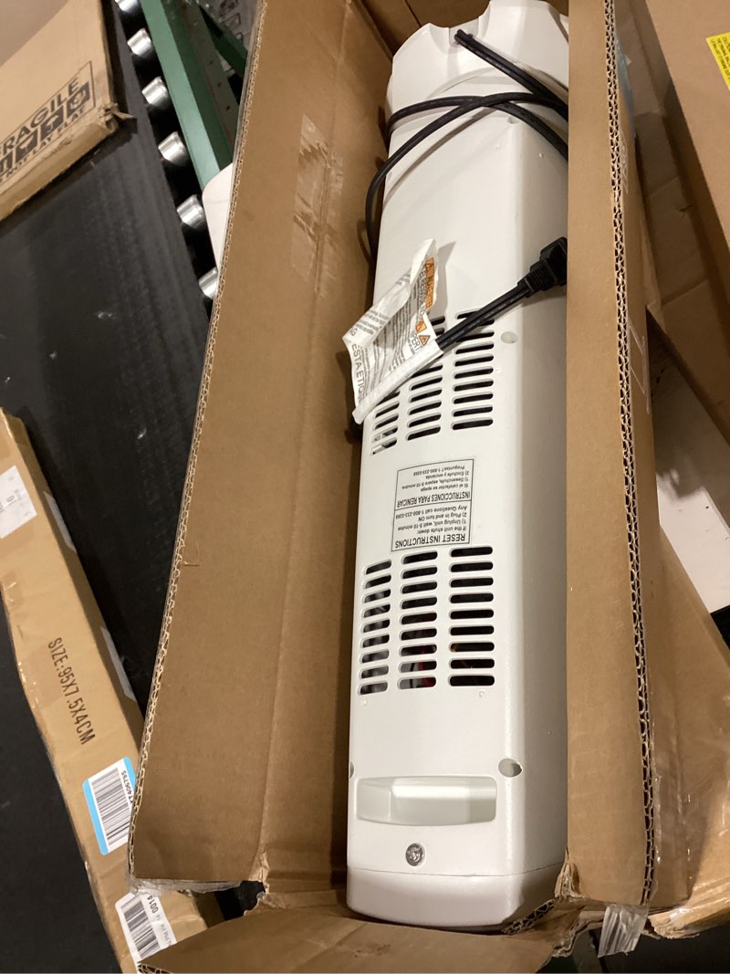 Condition photo showing Good Condition for lasko oscillating ceramic tower space heater for home with overheat protection, timer, 22.5 inches, silver, 1500w, 5775