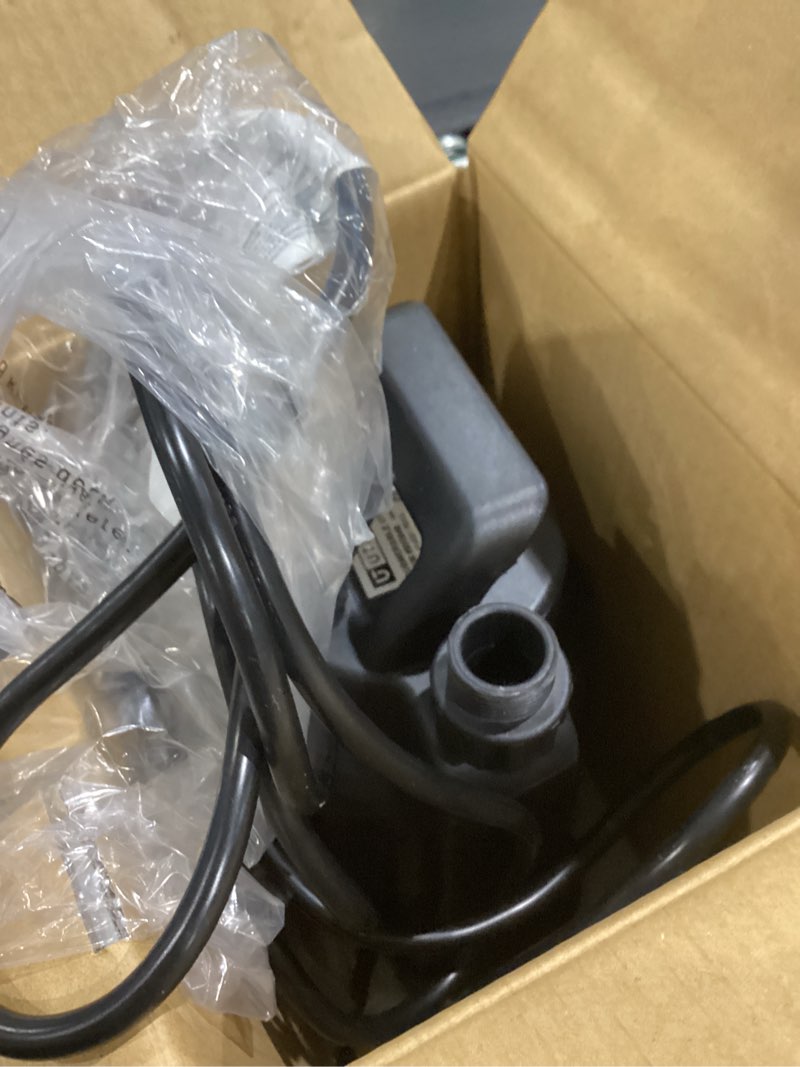 Condition photo showing As Is for utilitech 1/6-hp 115-volt 25-gpm thermoplastic submersible utility pump