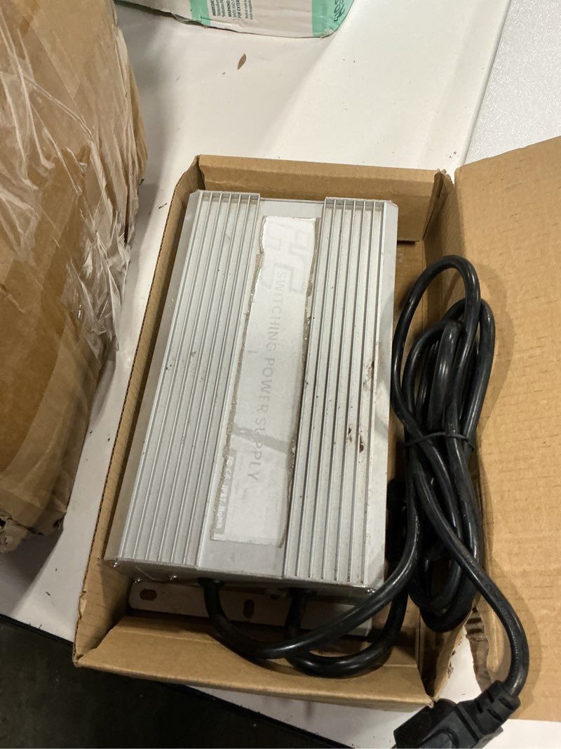 Condition photo showing As Is for industrial-grade waterproof electronic component, resembling a heavy-duty led driver or switching power supply housed in a finned extruded aluminum casing with an ip67 rating