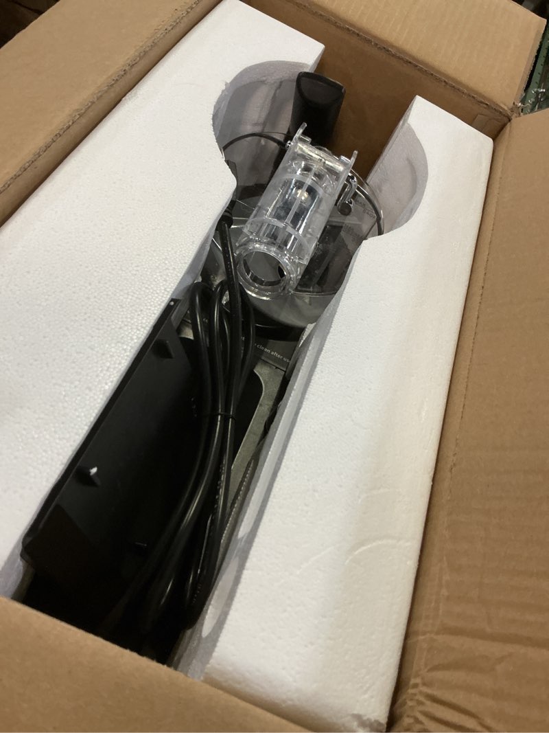 Condition photo showing As Is for wetie slushie machine, 82oz slushy maker with adjustable temperature, led display, auto-clean, 5-in-1 frozen drink maker for ice cream, frappés, milkshake, frozen margaritas, 24h running for home black