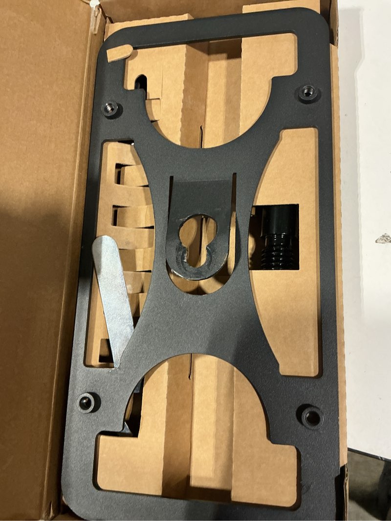 Condition photo showing New/Like New for front bumper license plate mount compatible with audi q4 e-tron 2022-2026, not compatible with the e-tron gt, no drill front license plate frames tow hook license plate bracket holder car accessories