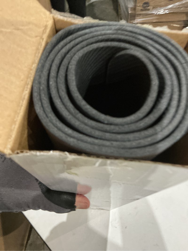 Condition photo showing Good Condition for laundry room rug runner, 17.7"x45" non slip grey laundry rugs, farmhouse washable floor laundry mats for laundry room, mudroom, kitchen, washroom, bathroom, hallway entryway area rugs decor 1'6" x 3'9" (runner) grey