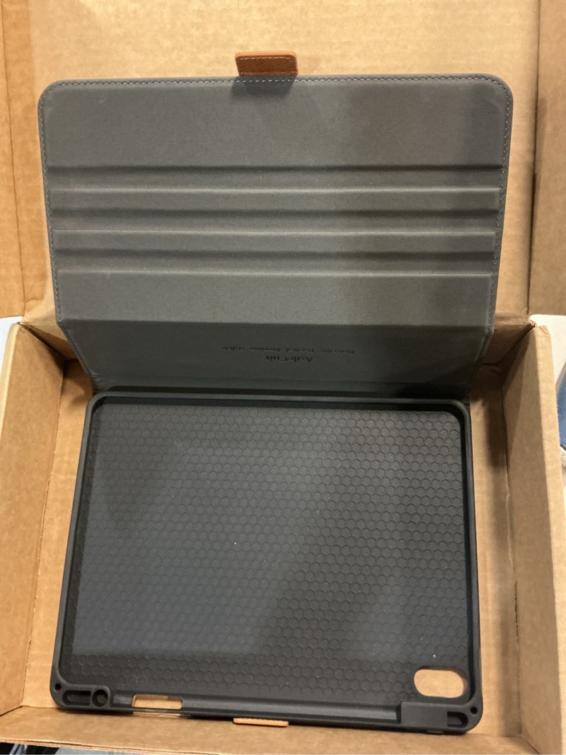 Condition photo showing Good Condition for case for ipad air 11 inch m4/m3/m2 (2026/2025/2024),ipad air 5th/4th generation 10.9'' folio cover with pencil holder pocket,magnetic closure,multi angles stand,auto sleep/wake,brown