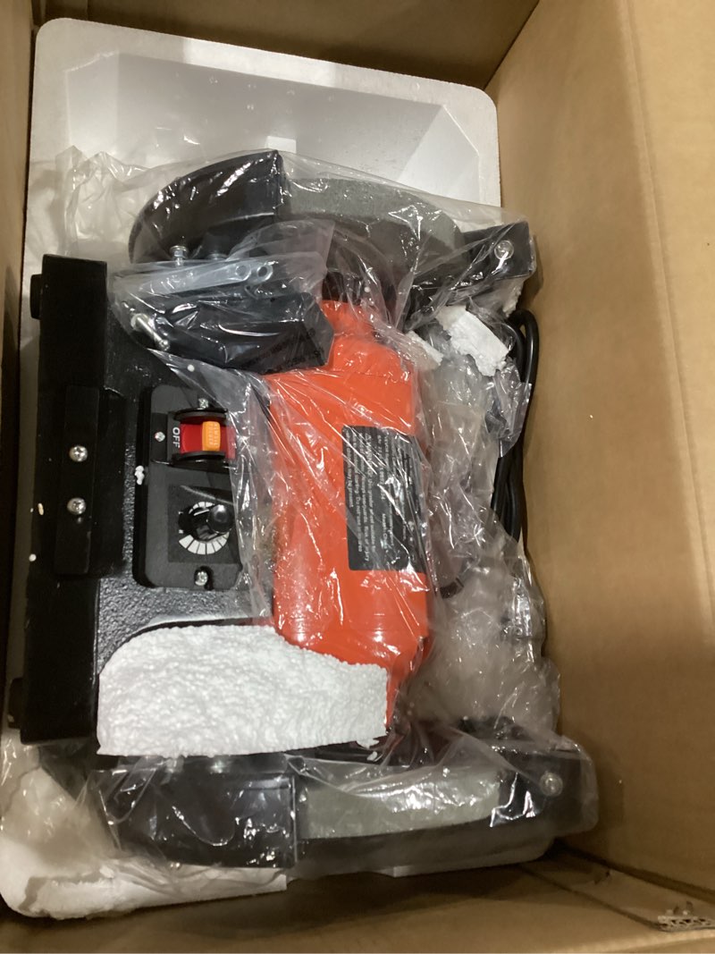 Condition photo showing Good Condition for VEVOR Bench Grinder, 6-inch Single Speed Bench Grinder, 3450RPM High-Speed Table Grinders with 250W 2.1A 1/3Hp Induction Motor, 36/60-Grit Grinding Wheels & LED Work Light for Fast Sharpening Grinding 6 inch-250W(Upgrade)