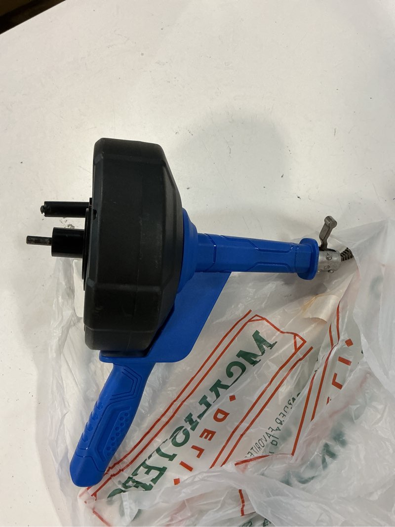 Condition photo showing As Is for kobalt 1/4-in x 25-ft high carbon wire hand auger for sink