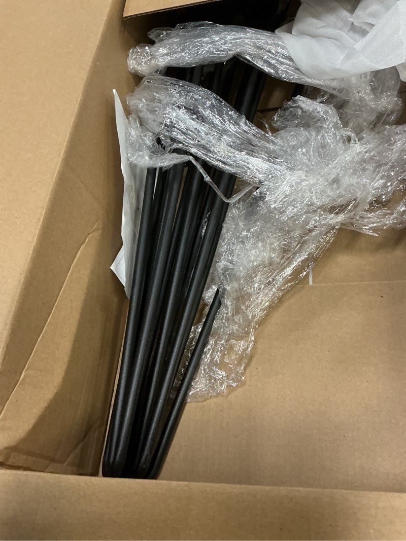 Condition photo showing Good Condition for 22inch hairpin table legs for furniture set of 4,furniture legs, sturdy cast lron modern metal desk legs,1300lbs load capacity for coffee table,dresser legs ?night stand desk bench?desk black 22in