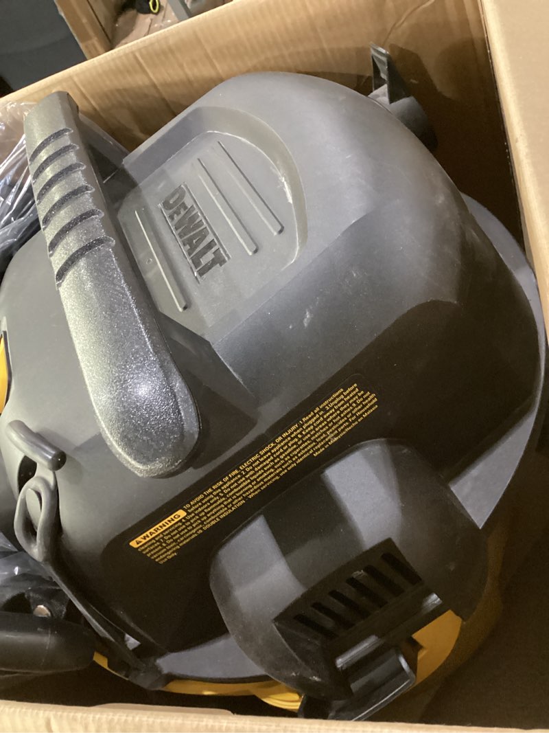 Condition photo showing Good Condition for DEWALT 9 Gallon Poly Wet/Dry Vac DXV09PZ, Shop Vacuum for Workshop/Jobsite Yellow