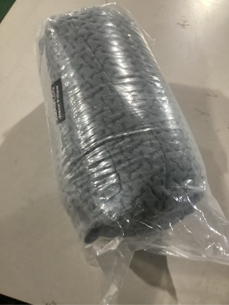 Condition photo showing New/Like New for Demelon Cervical Neck Pillows for Pain Relief Sleeping, High-Density Memory Foam Pillow Neck for Bolster Support and Shoulder Relaxer, Decompression Devices Orthopedic Roll Pillow for Bed Office Grey 1 PACK Neck Pillow