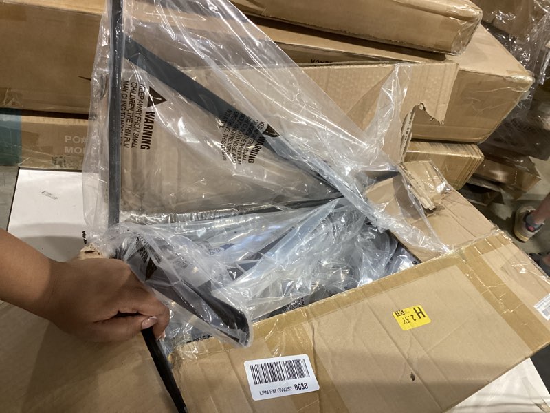 Condition photo showing Good Condition for 12 pack l22 x h 12" black heavy duty shelf brackets with screws metal shelf brackets shelf support angle brackets for shelves l brackets heavy duty floating shelf 12 pack-black 22''x12''