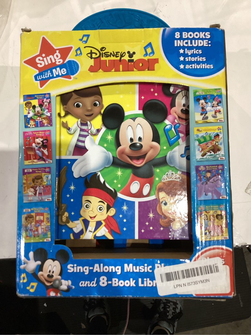 Condition photo showing Good Condition for Disney Junior Mickey, Minnie, and More! - Sing with Me Sing-Along Music Player and 8-Book Library - PI Kids