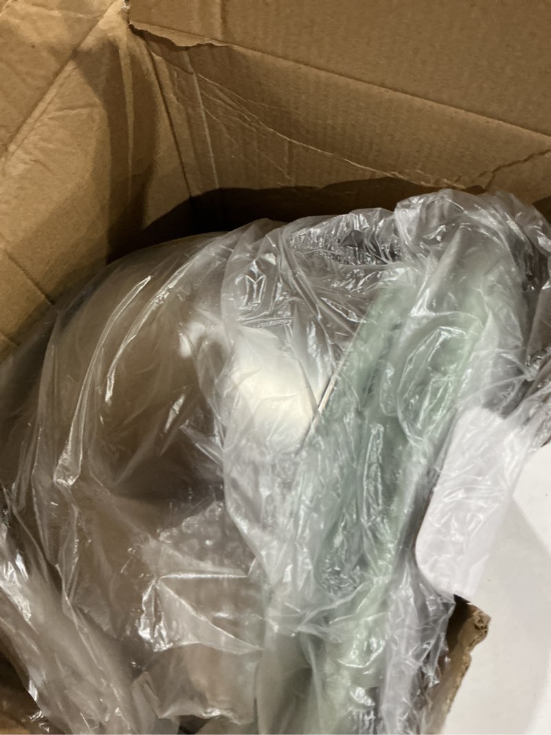 Condition photo showing Good Condition for airpro stainless steel salad spinner, durable lettuce spinner with 5 blade slicer, stop button, drainage hole, egg yolk strainer shredder, non-slip base, vegetable dryer, fruit washer, dishwasher safe