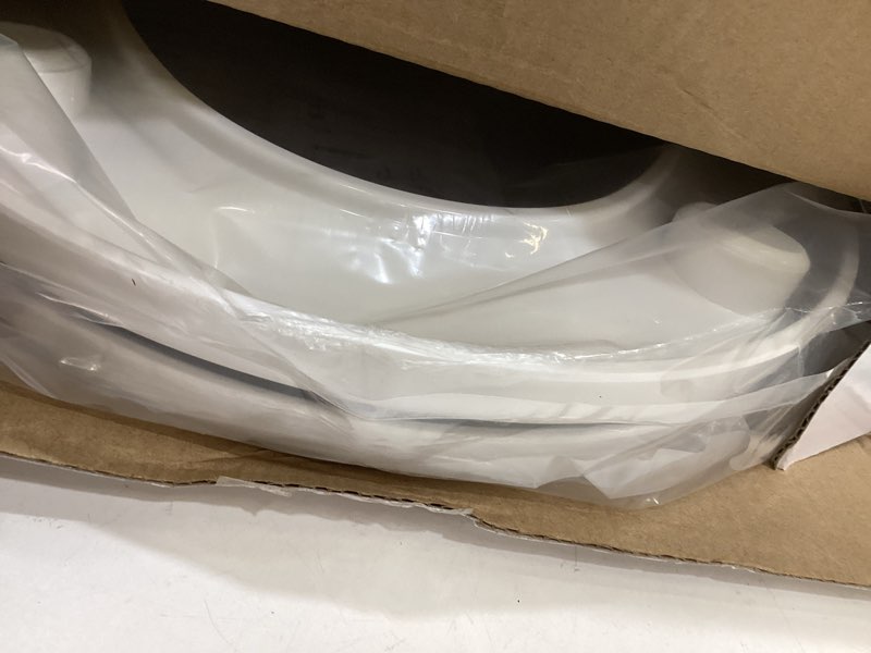 Condition photo showing Good Condition for toilet seat round with slow close hinges, four bumpers, two sets of parts, white toilet seat round, slow close, never loosen and easily remove, plastic, white round white - adult seat