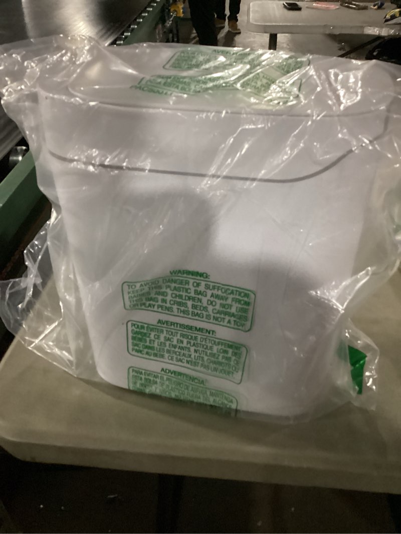 Condition photo showing New/Like New for funest Bathroom Trash Can with Lid, Automatic Motion Sensor Trash Can, 3.5 Gallon Garbage Can, Type-C Rechargeable, Bag-Holding Design, One-Pull Auto Packing, Quiet-Close Hinge for Bedroom, Office