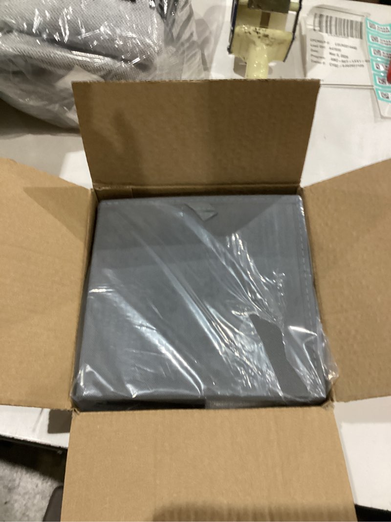 Condition photo showing Good Condition for Hat Organzier for Baseball Caps - 2 PCS Stackable Hat Storage Holder Holds up to 26 Caps for Closet, Dust-Proof Hat Boxes Container with Clear Window for Home Light Grey