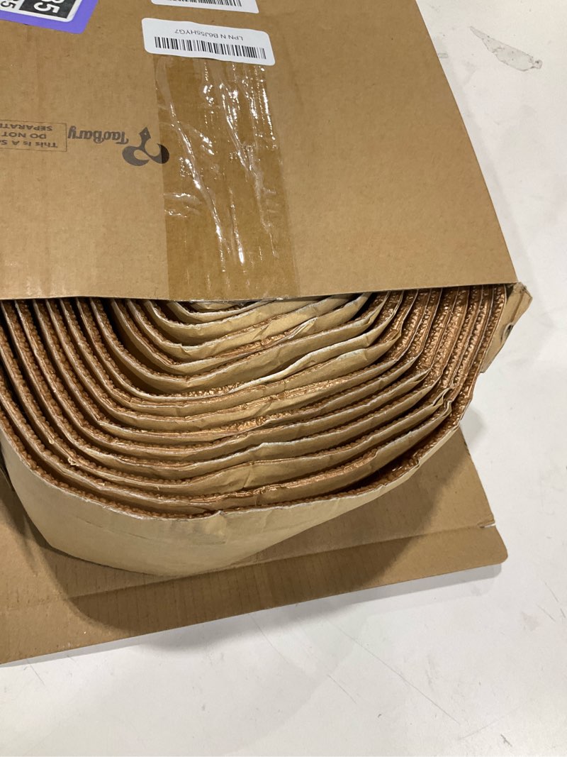 Condition photo showing Good Condition for TaoBary 90 x 3 Inch Self Adhesive Flexible Foam Molding Trim Wallpaper Border 3D Sticky Decorative Wall Lines Peel and Stick Wall Baseboard Trim for Home Hotel DIY Decor (5 Roll,Bronze) 5 Bronze