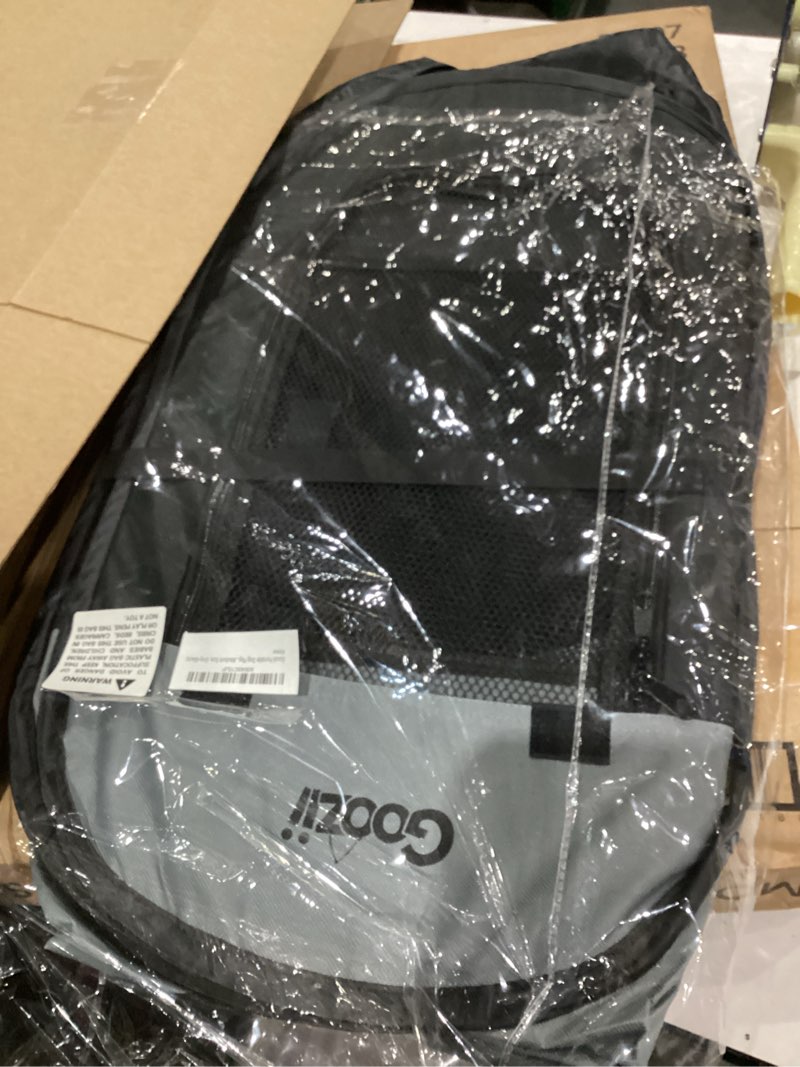 Condition photo showing Good Condition for Portable Dog Playpen for Medium Dogs, Collapsible Pet Cat Kitten Puppy Playpen Indoors Outdoors with Zipper Top Cover (Medium Size, Grey-Black) Grey-Black M [35.5" x 35.5" x 23.1"]