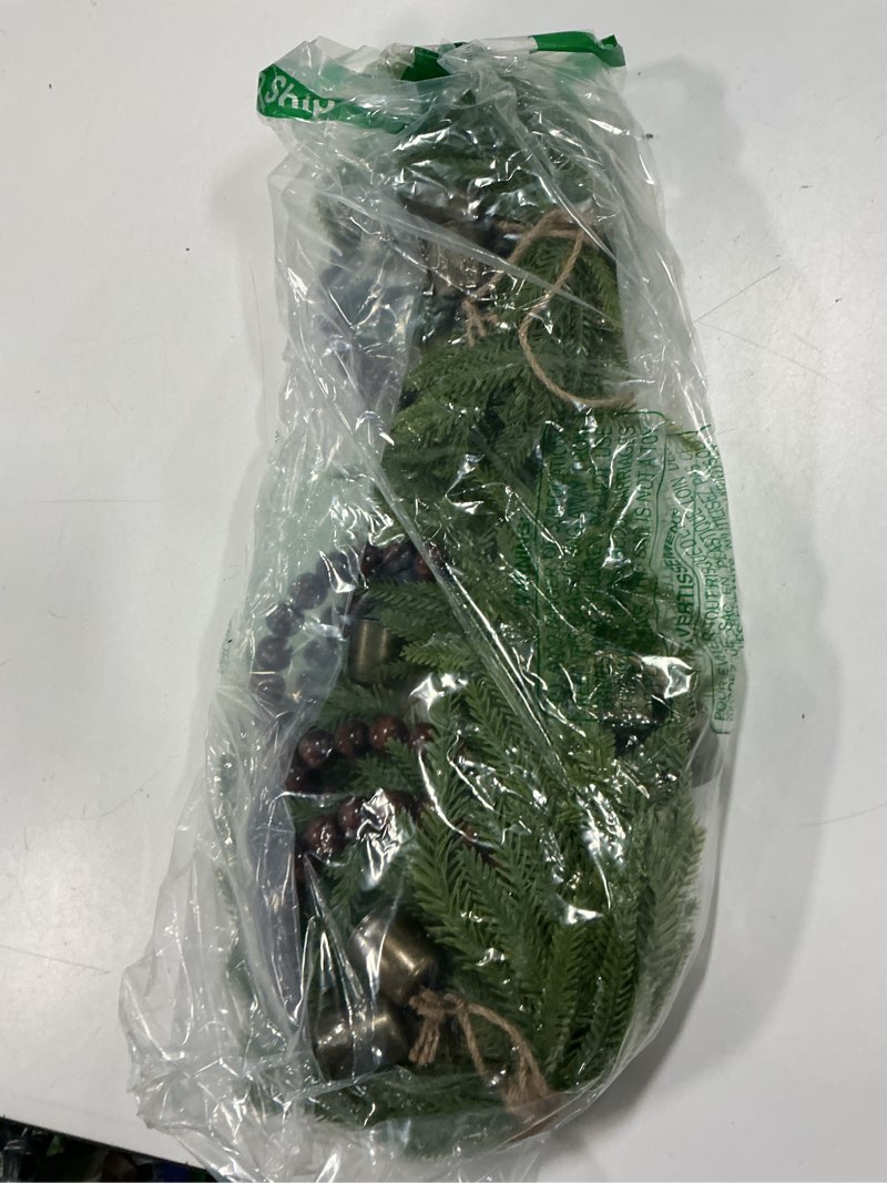 Condition photo showing Good Condition for Hananona 2 Pcs 6 Ft Artificial Norfolk Pine Garlands, Real Touch Winter Pine Garland, Green Artificial Greenery Garland for Table, Mantle, Wall, Indoor, Outdoor Christmas Decorations (2, 6 FT)