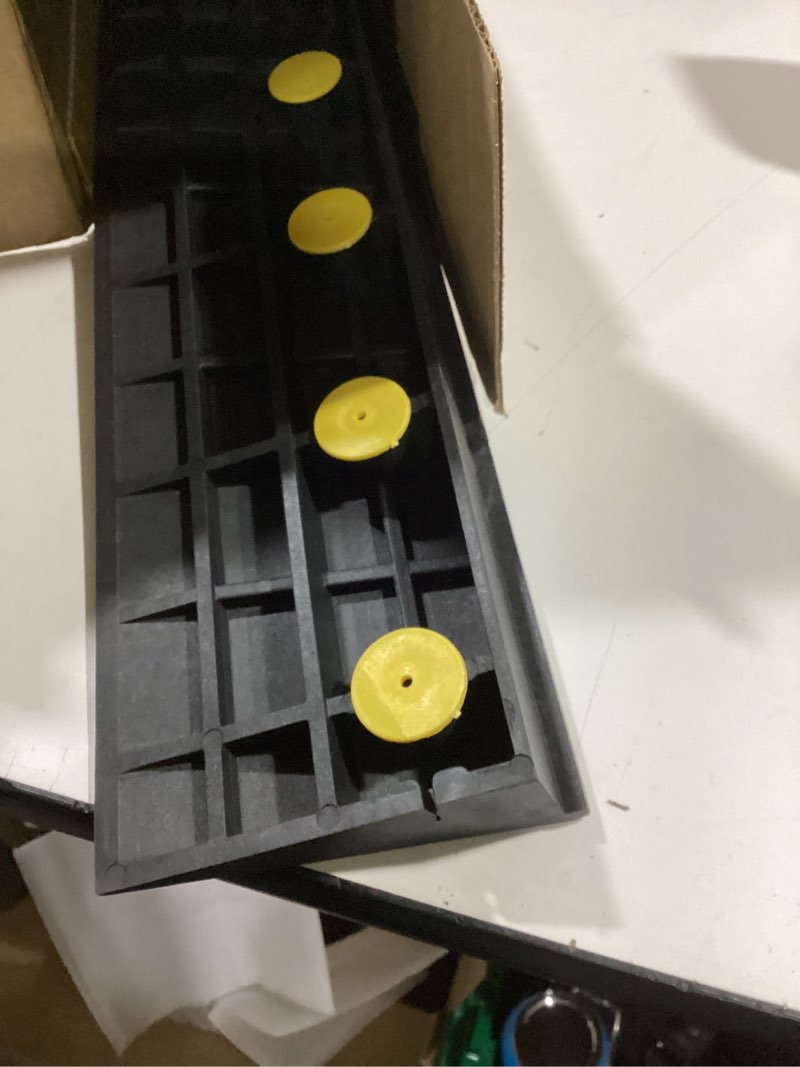 Nilight 1.6" Rise Threshold Ramp for Doorways, 19.7" Wide Low Profile Rubber Smooth Access Door Ramp