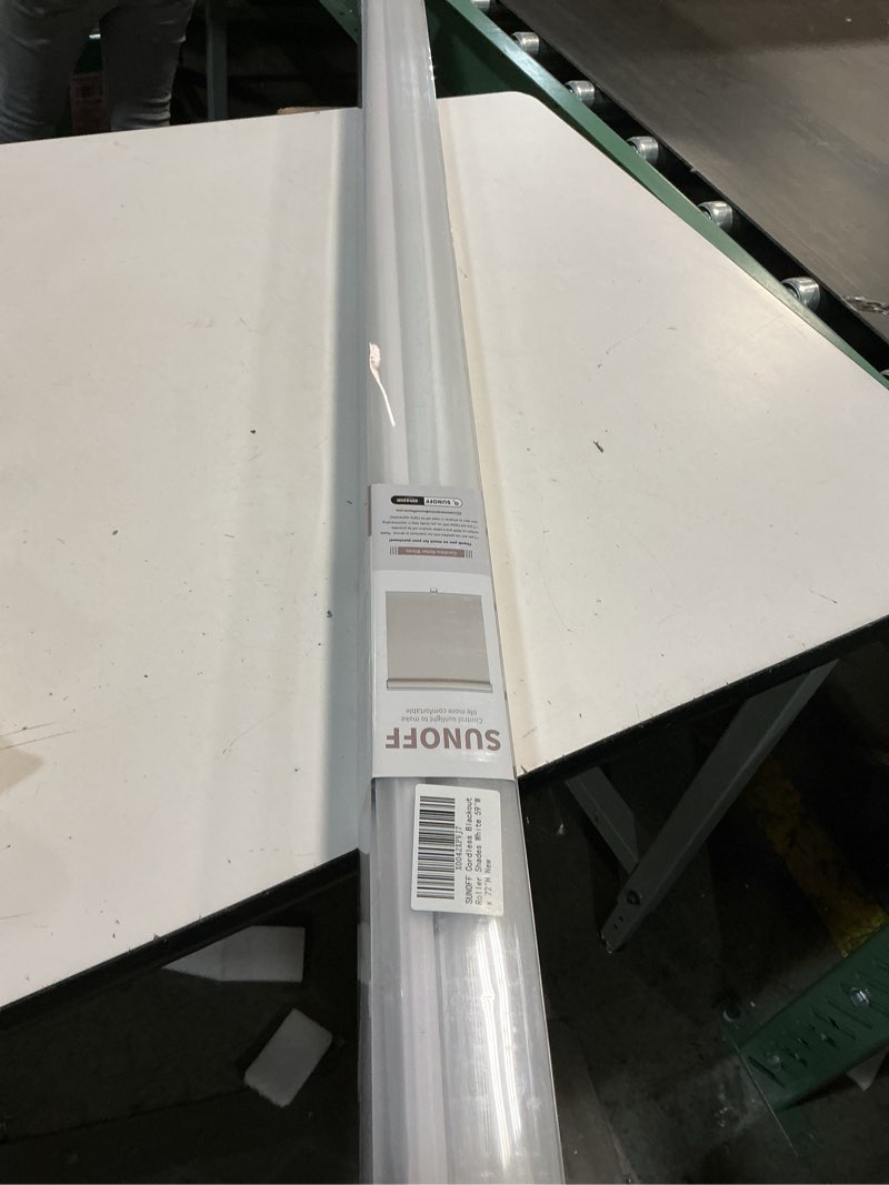 Condition photo showing New/Like New for Blackout Roller Shades Blinds Cordless for Windows Pull Down Room Darkening Door Blinds with Thermal Insulated Easy to Install for Living Room,Bedroom,Home,Office Bathroom White 59" Wx72 H 59"W x 72"H White