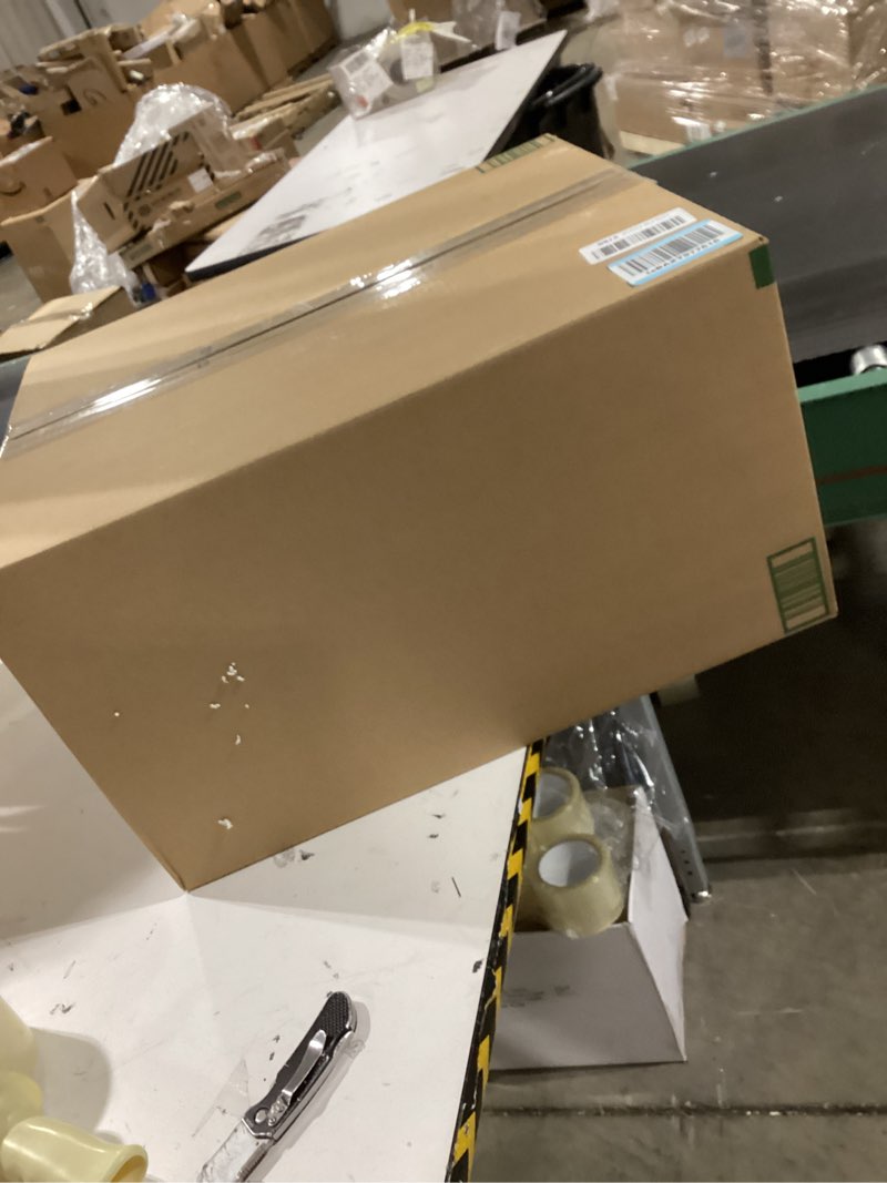 Condition photo showing As Is for National Tree Company 24 in Pre-Lit Wintry Pine Artificial Christmas Wreath, Christmas Decoration wi