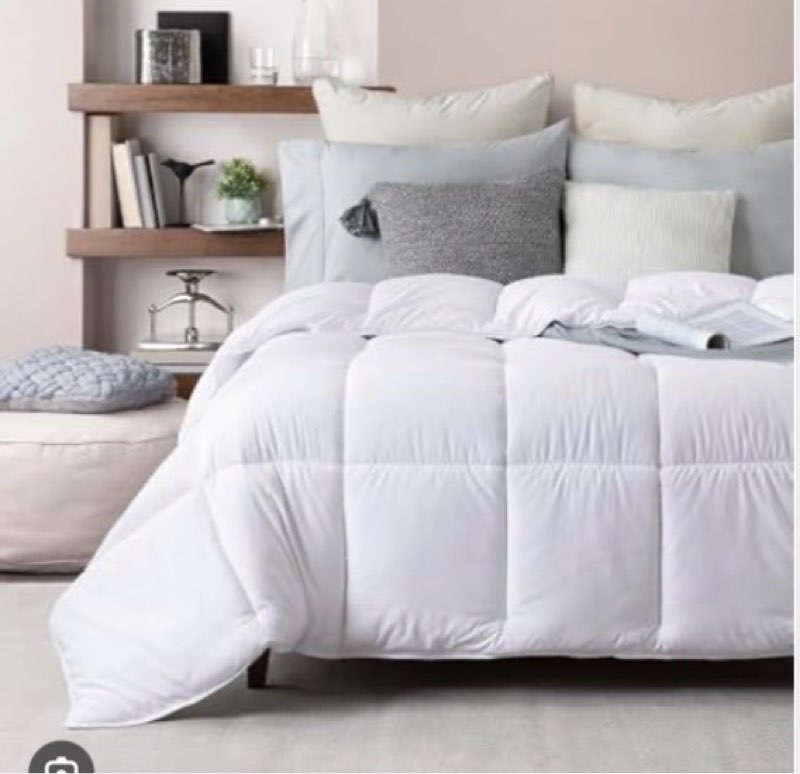 The Big One Garment Washed Quilt Set with Shams, White, Full/Queen