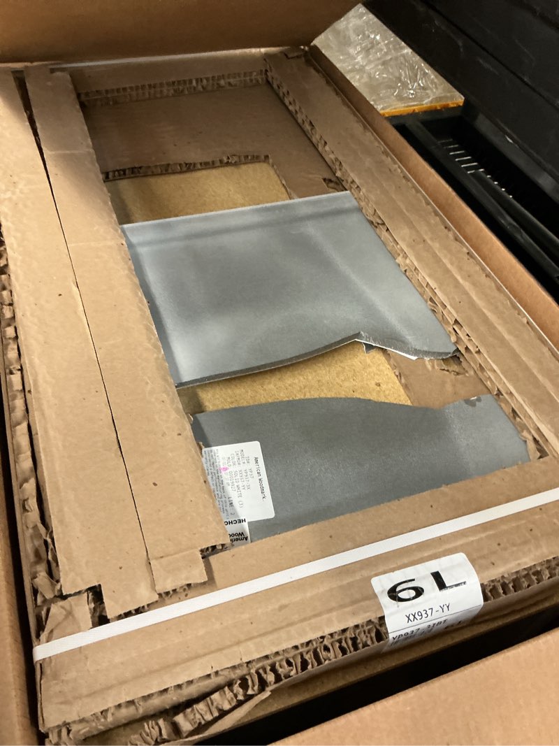 Condition photo showing As Is for Style Selections Kirkman Single Sink Bathroom Vanity