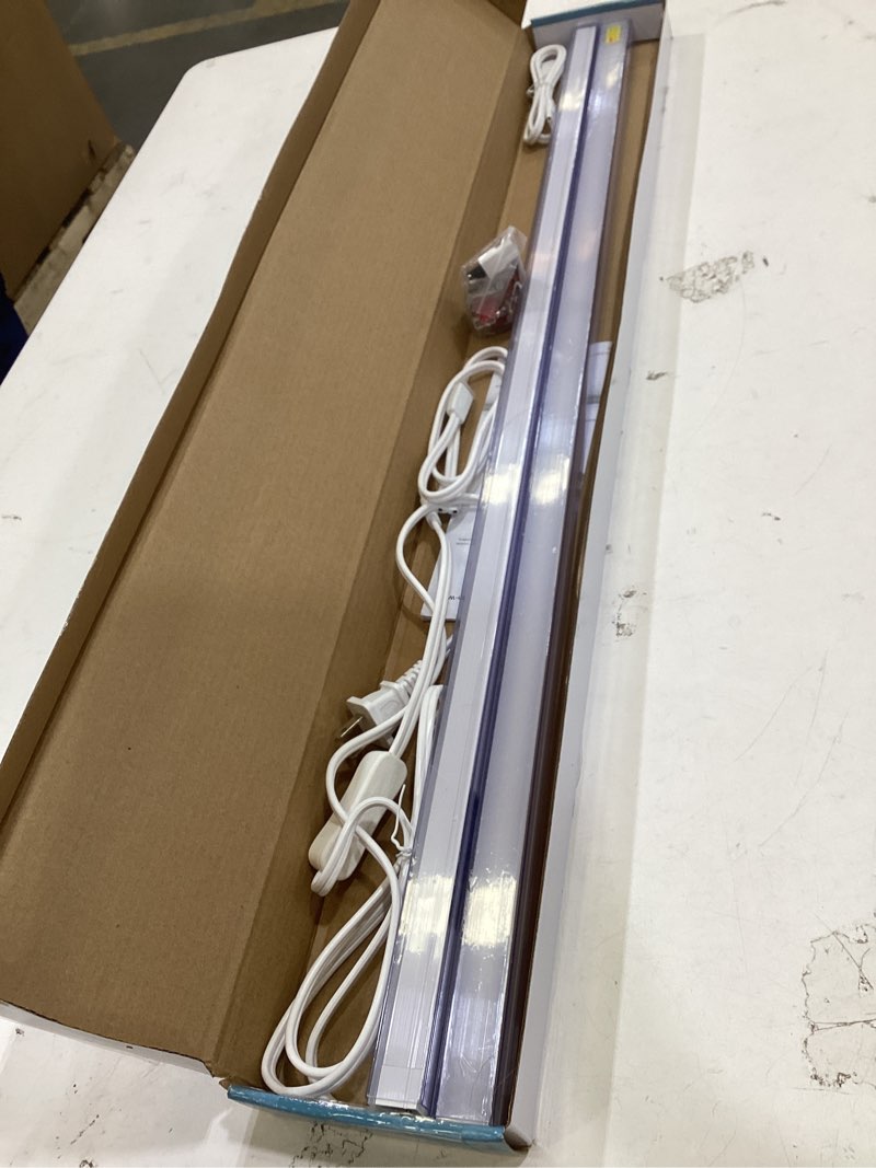 Condition photo showing Good Condition for under cabinet lighting plug in, 32 inch 2 pcs, linkable ac120v 3cct 3000k/4000k/5000k ultra slim, led under cabinet lights for counter light, kitchen, shelf, sink, workshop, desk, white white,2 pack 32 inch