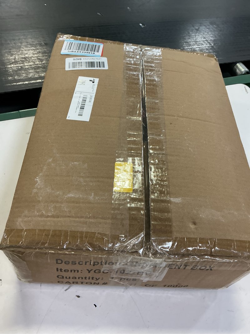 Condition photo showing New/Like New for ZOBER All in One Christmas Ornament Storage Box & Decoration Container - Easy Access Removable Trays, Keeps 73 Ornaments - Adjustable Extent Area for Figurines and Pockets for Decoration - Red