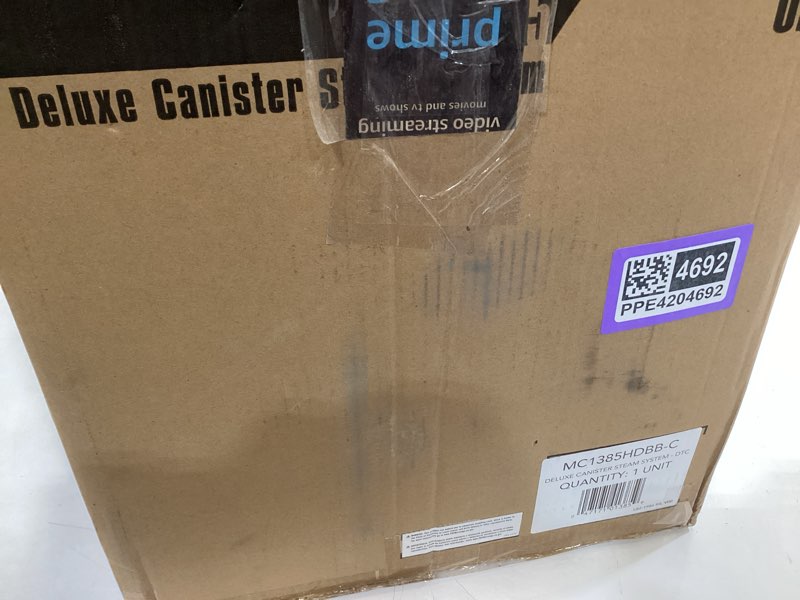 Condition photo showing Good Condition for mcculloch mc1385 deluxe canister steam cleaner, 2-hour runtime, chemical-free, 23 accessories: mop head, brushes & more - built for home, tile, carpet, furniture, & personal car detailing