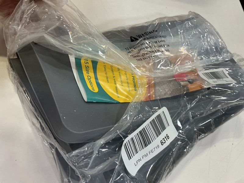 Condition photo showing Good Condition for Jin&Bao Waterproof Under Sink Mat 40" x 22", Thick Silicone Mat Cabinet Protector for Kitchen and Bathroom, Shelf Liner, Home Organizer and Storage, Multipurpose Tray for Gadgets and Essentials Dark Gray 22"W x 40"L