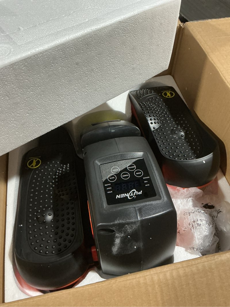 Condition photo showing Good Condition for Under Desk Elliptical Machine, Electric Elliptical Leg Exerciser for Seniors with 12 Adjustable, Portable Quiet Elliptical Exercise Machine, Seated Pedal Exerciser with Remote Control