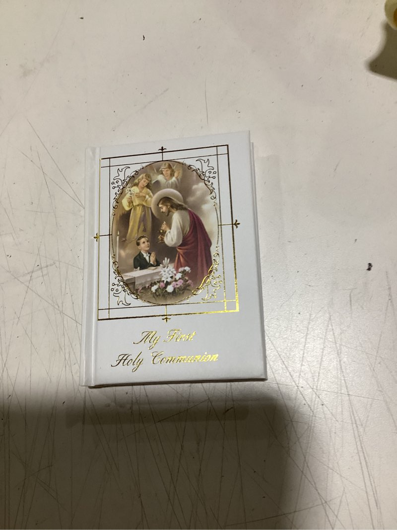 Condition photo showing Good Condition for first communion missal hardcover with boy, small