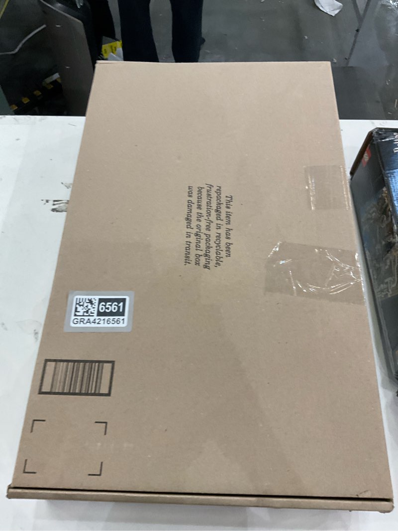 Condition photo showing New/Like New for Amazon Essentials Women's Oversized Long Puffer Jacket (Available in Plus Size) Small Eggshell White