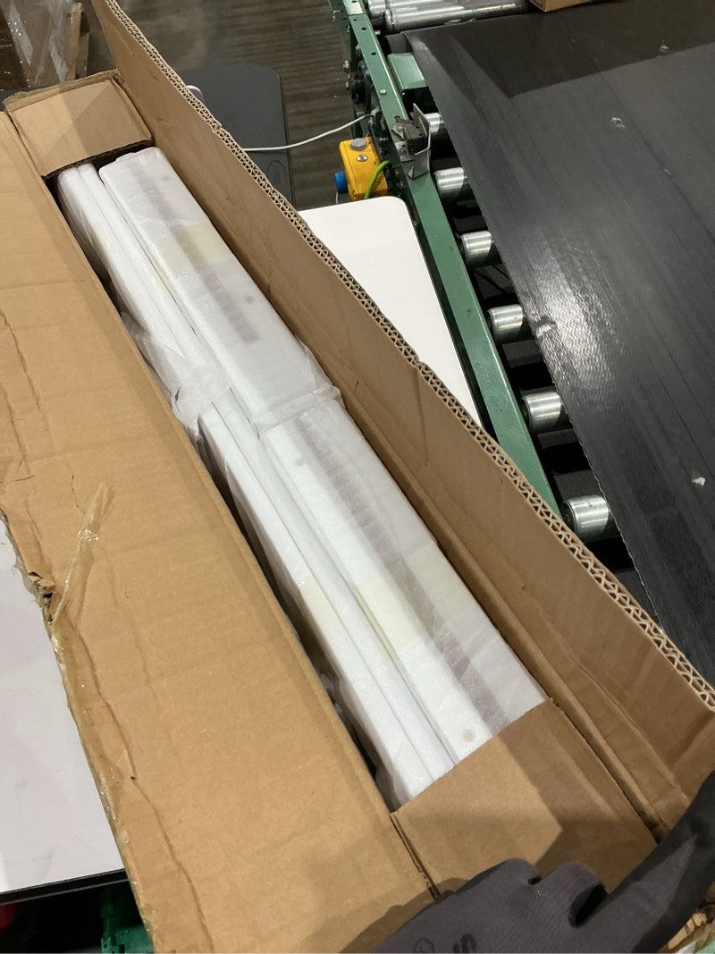 Condition photo showing New/Like New for colingmill 55 inch/4.58 ft h wooden mailbox post with planter box for outside decorative post flower box(not included mailbox)(white)