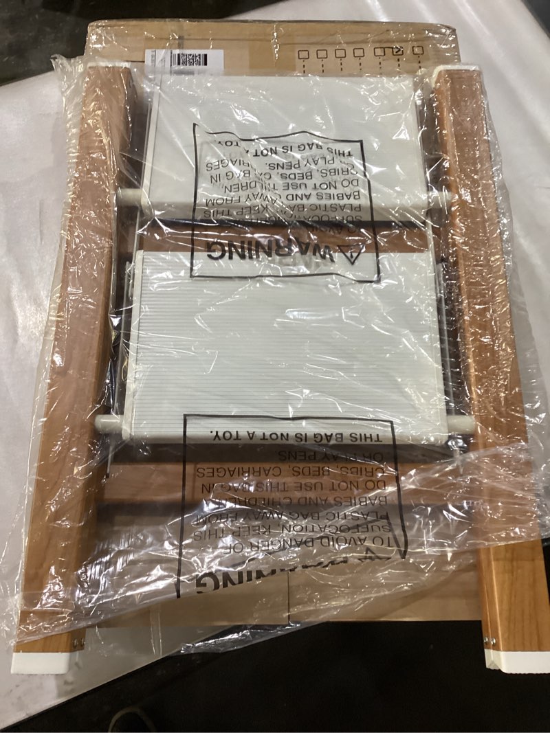 Condition photo showing New/Like New for 2 Step Lightweight Aluminum Folding Ladder, Portable Step Stool with Anti-Slip Pedals, 330 lbs Capacity for Home, Office, Kitchen?White&Woodgrain? White&woodgrain 2 Step