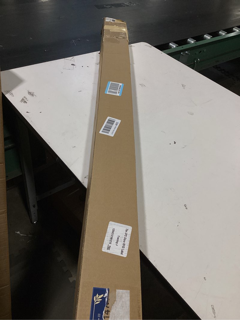 Condition photo showing Good Condition for joydeco 100% blackout roller shades (pro), free-stop cordless blinds for windows, uv protection, natural woven blinds for home and office, light-proof aluminum cover (beige, 56" w x 75" h) beige 56"w x 75"h